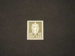 NORVEGIA - SERVIZIO - 1977/8 LEONE 40 C. - NUOVO(++) - Dienstmarken