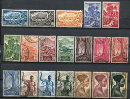 A.E.F. - 1947 - Série Courante - Yt 208/226 Oblitérés - Used Stamps