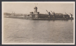 Ancienne Photo Inde Bombay 1934 Ballard Pier - Quai Et Grues - 11 X 6,5 Cm. - Asia