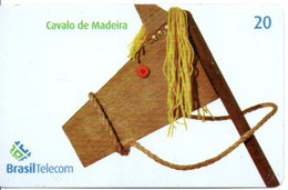 Jeu En Bois Cheval Télécarte Brésil Phonecard Telefonkarte (S 890) - Caballos