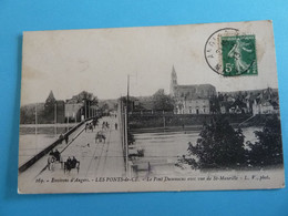 LES PONTS DE CE LE PONT DUMNACUS AVEC VUE DE SAINT MAURILLE - Les Ponts De Ce