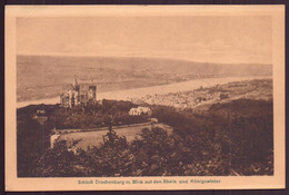 ALLEMAGNE SCHLOB DRACHENBURG M. BLICK AUF DEN RHEIN UND KONINGSWINTER - Drachenfels