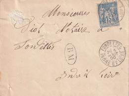 France Marcophilie - Département De L'Indre Et Loire - Fondettes - Lettre Type Sage - 1877-1920: Semi Modern Period