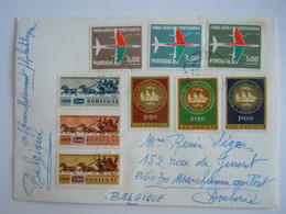 Portugal Lettre Cover 1981 Anniversaire Conférence Postale, Banque Nationale, Force Aérienne Yv 919-921+938-940+ 974-976 - Lettres & Documents