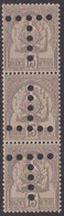 TUNISIE TAXE N° 24e** PERFORES 5 TROUS DOUBLE TETE-BECHE BANDE DE 3 - Timbres-taxe