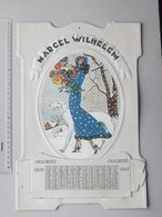 CALENDRIER 1933 PORTE-LETTRES Grand Format Genre DECOUPIS (carton Gaufré): MODE Lévrier CHAUMONT GRAY WILHELEM - Formato Grande : 1921-40