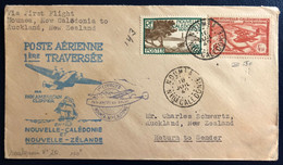 Nouvelle Calédonie Divers Sur Enveloppe De Nouméa 18.7.1940 - Première Traversée Nlle Calédonie / Nlle Zélande - (B4565) - Covers & Documents