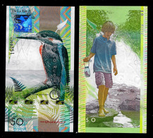 Test Note De La Rue 50, Kingfisher Typ B, TDLR-622a, UNC - Andere & Zonder Classificatie