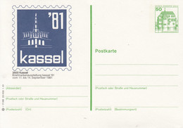 Bildpostkarte 114 I 17/89 `81 Kassel Briefmarkenausstellung `81 Vom 11. Bis 14. September 1981 - Postales - Nuevos