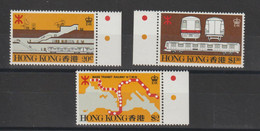 Hong Kong 1979 Train Réseau Ferré 351-3, 3 Val ** MNH - Neufs