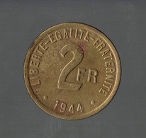 FRANCE LIBRE - 2F 1944 - TTB+ - 2 Francs