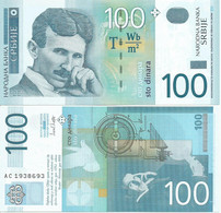 SERBIA 100 DINARA 2003. UNC Nikola Tesla - Serbie