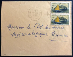 Nouvelle Calédonie N°267 (x2) Sur Enveloppe TAD POUM 24.10.1956 - (B4574) - Storia Postale