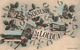 Loudun * Souvenir De La Ville * Cpa 5 Vues - Loudun