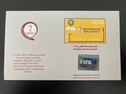 2022 2023 Qatar First 1st FIFA World Cup Soccer Football Arab World Minisheet - Holograms