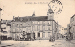 FRANCE - 88 - CHARMES - Place De L'Hôtel De Ville - Voiture - Carte Postale Ancienne - Charmes