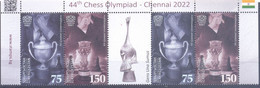 2023.Kyrgyzstan, 40th Chess Olympiad, Chennai 2022, 2 Sets Withl Label, Mint/** - Kirghizistan