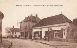 Salins * La Grande Rue , Maison GROLLEAU * Pompe à Essence * Débit De Tabac Tabacs Boulangerie épicerie - Sonstige & Ohne Zuordnung