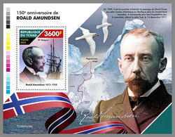 CHAD 2022 MNH Roald Amundsen S/S - OFFICIAL ISSUE - DHQ2307 - Polar Explorers & Famous People