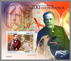 GUINEA BISSAU 2022 MNH Louis Pasteur Dogs Hunde Chiens S/S II - OFFICIAL ISSUE - DHQ2307 - Louis Pasteur