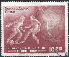 Chile 1962 - Mi 608 - YT Pa 211 ( World Football Cup ) Airmail - 1962 – Cile