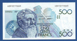 BELGIUM - P.143a(7) - 500 Francs 1982-1998 UNC-, Serie 40310115665 - 500 Frank