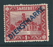 Saar MiNr. D 11 I * Abart  (sab10) - Dienstmarken