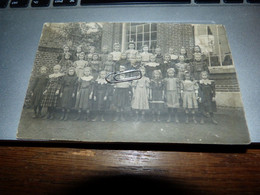 Carte Photo Chapelle Lez Herlaimont Piéton Groupe D'ecoliers - Chapelle-lez-Herlaimont