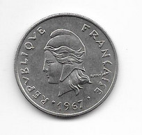 POLYNESIE FRANCAISE - 20  Francs - 1967 - SUP - Frans-Polynesië