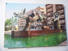 Cartolina Viaggiata "MARSALA Piazza F. Pizzo - La Fontana Del Vino" 1990 - Marsala