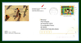 PAP Repiqué Groupement Courrier "Victor Hugo" Besançon CT 2004 N° 3033 - E1 - Prêts-à-poster:Stamped On Demand & Semi-official Overprinting (1995-...)