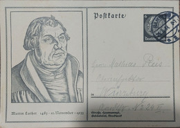 Personnalité - Entier Postal - Martin Luther - Théologien Protestant - Théologiens