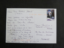 LETTRE GRECE GREECE HELLAS YT 2442 ANNEE PLANETE TERRE - HOTEL KING SARON ISTHMIA CORINTHE - Storia Postale