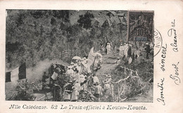Nouvelle Calédonie - Le Train Officiel A Koutio Koueta - Carte Postale Ancienne - - Nueva Caledonia