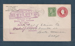 USA - Entier Postal - Beverly Hills ( Californie ) - Souvenir - 1934 - FDC