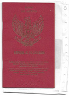 1994 JAKARTA PASSEPORT INDONESIE INDONESIEN MAURICE SEVRIN POULSEUR BELGIQUE 1930 - Historical Documents