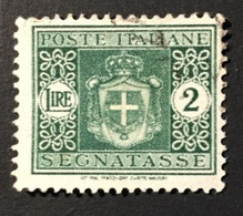 1934 - Italia Regno - Segnatasse Lire 2 - Usato -  A1 - Steuermarken