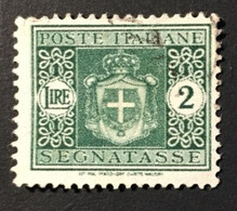 1934 - Italia Regno - Segnatasse Lire 2 - Usato -  A1 - Fiscale Zegels