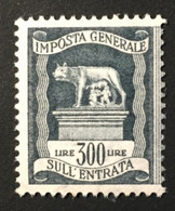 1959 - Italia - Imposta Generale Lire 300 - Nuovo -  A1 - Fiscale Zegels