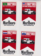 FORMULA 1 1983 MARLBORO WORLD CHAMPIONSHIP TEAM Stickers Nice Lot - Autosport - F1