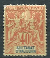 Anjouan - Yvert N°10  (*)    -  AE21510 - Unused Stamps