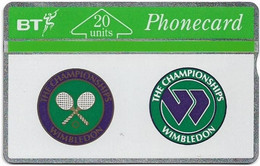 UK - BT - L&G - BTC-034 - Wimbledon Tennis 1991, 05.1991 - 125G - 20U, 25.000ex, Used - BT Commemorative Issues