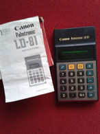 VINTAGE CANON PALMTRONIC LD-81 CALCULATOR, Wery Good Condition, With Orginal Box And Papers - Sonstige & Ohne Zuordnung