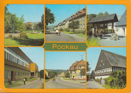 D-09509 Pockau - (Erzgebirge) - Alte Ansichten - Max-Roscher-Straße - Gaststätte "Meßtreff" - Amtsfischerei - Nice Stamp - Zschopau