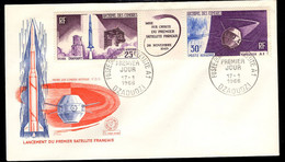 COMORO ISLANDS(1966) Diamant Rocket. Satellite A-1. Unaddressed FDC With Cachet. Scott No C16a. - Covers & Documents