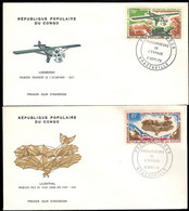 CONGO(1970) Air & Spaceships. Set Of 4 Unaddressed FDCs. Forerunners Of Space Exploration. Scott Nos C100-3 - FDC