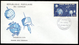 CONGO(1973) Satellites. Big Dipper. Unaddressed FDC With Cachet. Scott No C174. UPU Day. - FDC