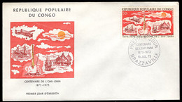 CONGO(1973) Centenary Of International Meteorological Cooperation. Scott No C161, Yvert No PA159. - FDC