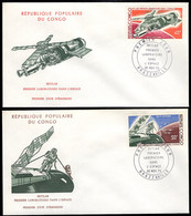 CONGO(1973) Skylab. Set Of Two Unaddressed FDCs Commemorating The First Orbiting Laboratory. Scott Nos C175-6 - FDC