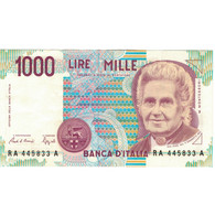 Billet, Italie, 1000 Lire, D.1990, KM:114c, TTB+ - 1000 Liras